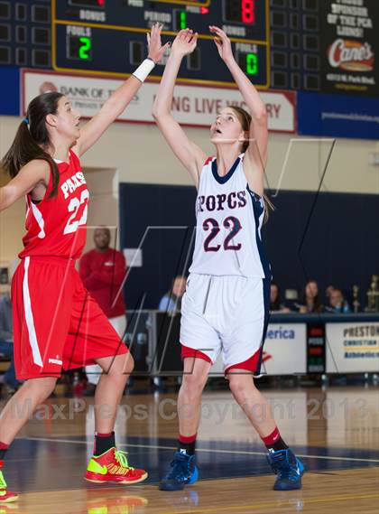Thumbnail 2 in Parish Episcopal vs Prince of Peace (Lady Lion Invitational Tournament) photogallery.