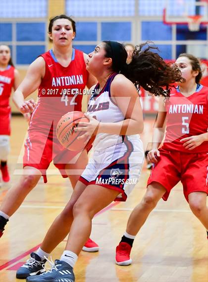 Thumbnail 2 in Antonian Prep vs Veterans Memorial (Mira's Texas Riviera Tournament) photogallery.