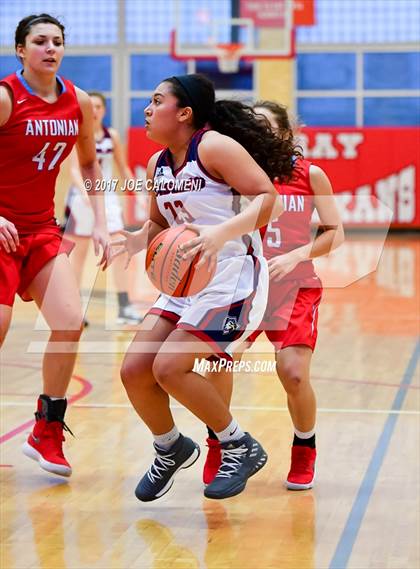 Thumbnail 1 in Antonian Prep vs Veterans Memorial (Mira's Texas Riviera Tournament) photogallery.