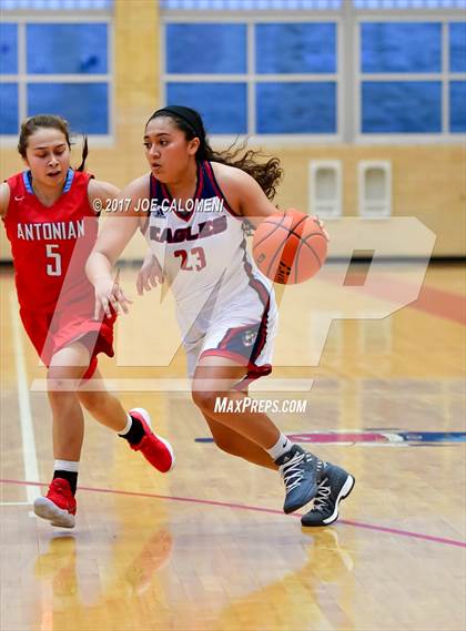 Thumbnail 2 in Antonian Prep vs Veterans Memorial (Mira's Texas Riviera Tournament) photogallery.