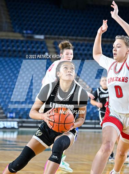 Thumbnail 1 in Lynnwood vs. Stanwood (WIAA State Round of 12) photogallery.