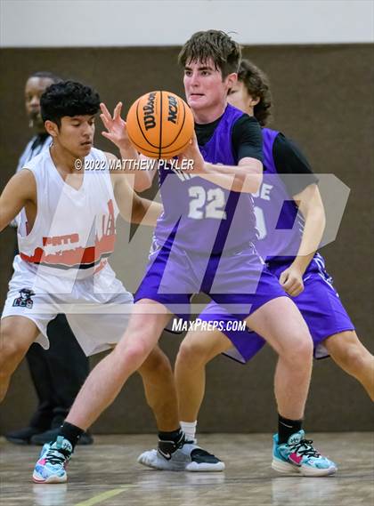 Thumbnail 3 in Liberty Christian vs. Village Christian Academy (Isaac Levy Veterans Day Tournament) photogallery.