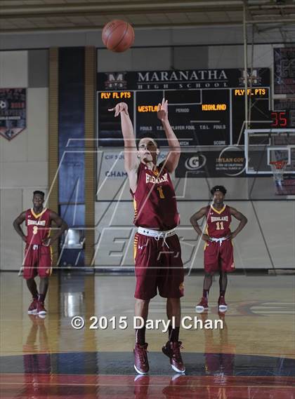 Thumbnail 2 in Highland vs. Westlake (Rose City Roundball Classic) photogallery.