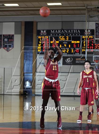 Thumbnail 1 in Highland vs. Westlake (Rose City Roundball Classic) photogallery.