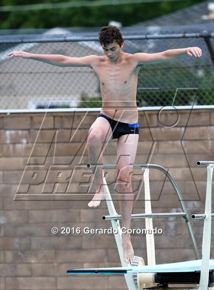 Thumbnail 1 in CIF SJS Boys Diving Finals photogallery.