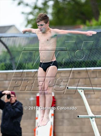 Thumbnail 2 in CIF SJS Boys Diving Finals photogallery.