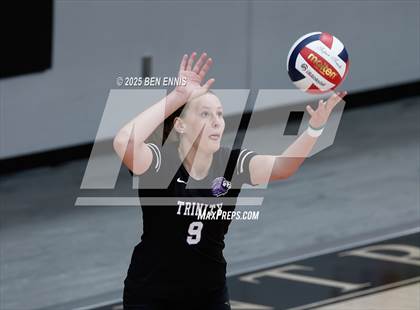 Thumbnail 1 in Trinity Christian vs. Hebron Christian (GHSA Private Semifinal) photogallery.