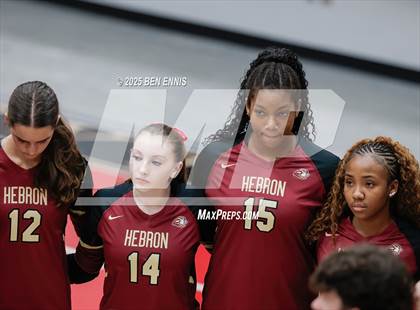 Thumbnail 1 in Trinity Christian vs. Hebron Christian (GHSA Private Semifinal) photogallery.