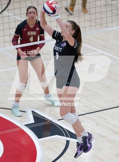 Thumbnail 3 in Trinity Christian vs. Hebron Christian (GHSA Private Semifinal) photogallery.