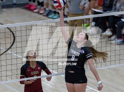 Thumbnail 3 in Trinity Christian vs. Hebron Christian (GHSA Private Semifinal) photogallery.