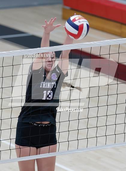 Thumbnail 2 in Trinity Christian vs. Hebron Christian (GHSA Private Semifinal) photogallery.