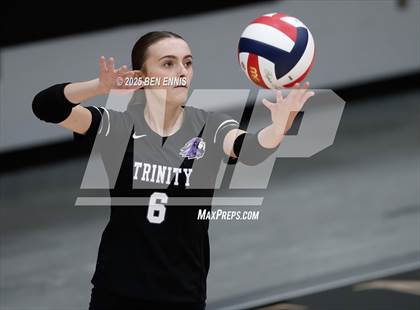 Thumbnail 1 in Trinity Christian vs. Hebron Christian (GHSA Private Semifinal) photogallery.