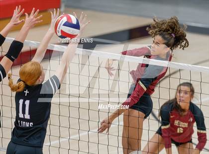 Thumbnail 1 in Trinity Christian vs. Hebron Christian (GHSA Private Semifinal) photogallery.