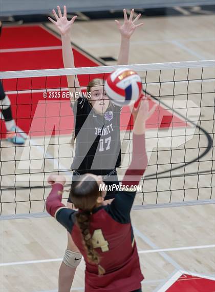 Thumbnail 3 in Trinity Christian vs. Hebron Christian (GHSA Private Semifinal) photogallery.