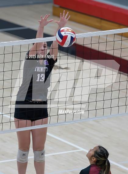 Thumbnail 2 in Trinity Christian vs. Hebron Christian (GHSA Private Semifinal) photogallery.