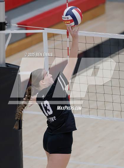 Thumbnail 3 in Trinity Christian vs. Hebron Christian (GHSA Private Semifinal) photogallery.