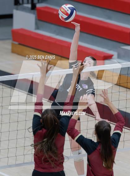 Thumbnail 1 in Trinity Christian vs. Hebron Christian (GHSA Private Semifinal) photogallery.