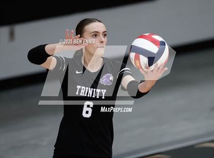 Thumbnail 2 in Trinity Christian vs. Hebron Christian (GHSA Private Semifinal) photogallery.