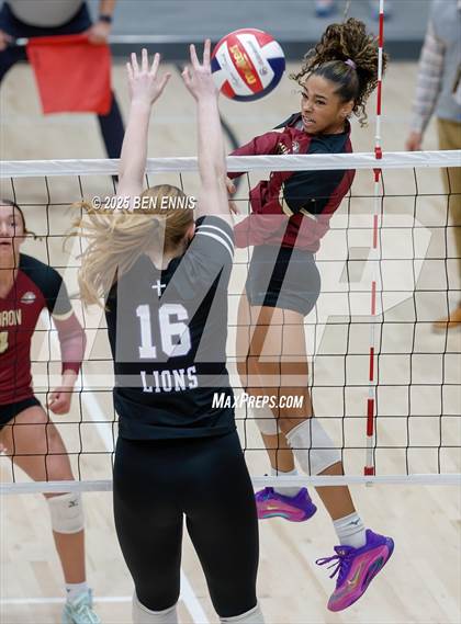 Thumbnail 1 in Trinity Christian vs. Hebron Christian (GHSA Private Semifinal) photogallery.