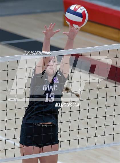 Thumbnail 1 in Trinity Christian vs. Hebron Christian (GHSA Private Semifinal) photogallery.