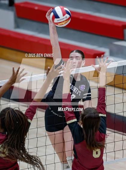 Thumbnail 1 in Trinity Christian vs. Hebron Christian (GHSA Private Semifinal) photogallery.