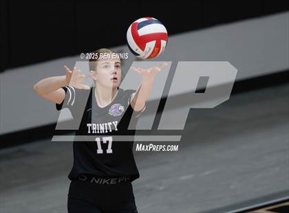 Thumbnail 1 in Trinity Christian vs. Hebron Christian (GHSA Private Semifinal) photogallery.