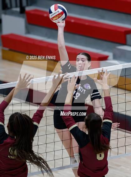 Thumbnail 1 in Trinity Christian vs. Hebron Christian (GHSA Private Semifinal) photogallery.