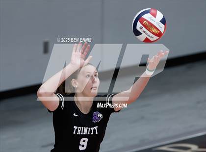 Thumbnail 3 in Trinity Christian vs. Hebron Christian (GHSA Private Semifinal) photogallery.