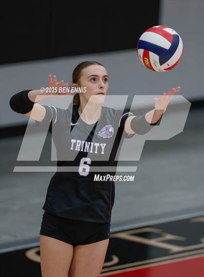 Thumbnail 2 in Trinity Christian vs. Hebron Christian (GHSA Private Semifinal) photogallery.