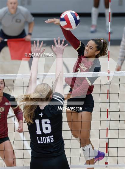 Thumbnail 1 in Trinity Christian vs. Hebron Christian (GHSA Private Semifinal) photogallery.