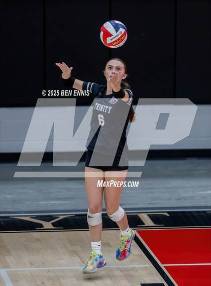 Thumbnail 2 in Trinity Christian vs. Hebron Christian (GHSA Private Semifinal) photogallery.