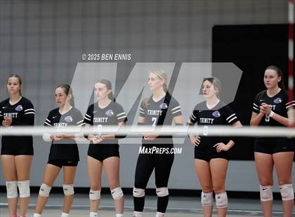 Thumbnail 2 in Trinity Christian vs. Hebron Christian (GHSA Private Semifinal) photogallery.