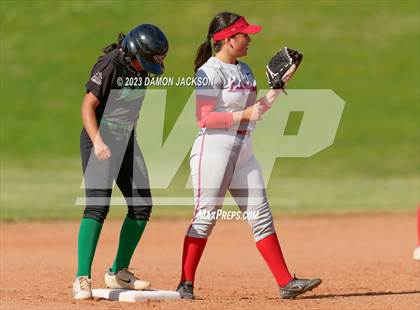 Thumbnail 2 in Valley vs Virgin Valley (NIAA 3A Southern Softball Round 1) photogallery.