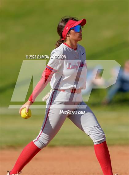 Thumbnail 3 in Valley vs Virgin Valley (NIAA 3A Southern Softball Round 1) photogallery.
