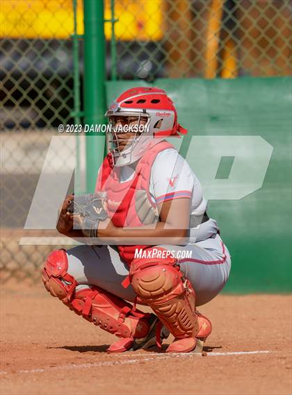 Thumbnail 2 in Valley vs Virgin Valley (NIAA 3A Southern Softball Round 1) photogallery.