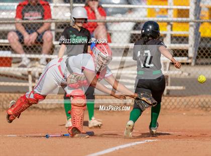 Thumbnail 3 in Valley vs Virgin Valley (NIAA 3A Southern Softball Round 1) photogallery.