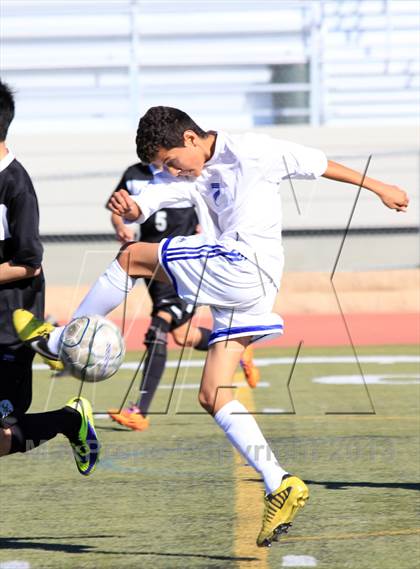 Thumbnail 3 in JSerra Cotholic v El Toro (South Orange County Classic Soccer Tournament) photogallery.