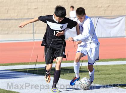 Thumbnail 3 in JSerra Cotholic v El Toro (South Orange County Classic Soccer Tournament) photogallery.