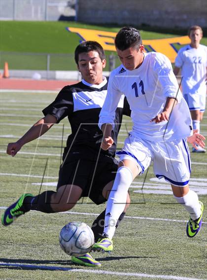 Thumbnail 2 in JSerra Cotholic v El Toro (South Orange County Classic Soccer Tournament) photogallery.