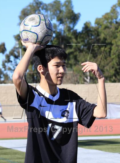 Thumbnail 3 in JSerra Cotholic v El Toro (South Orange County Classic Soccer Tournament) photogallery.