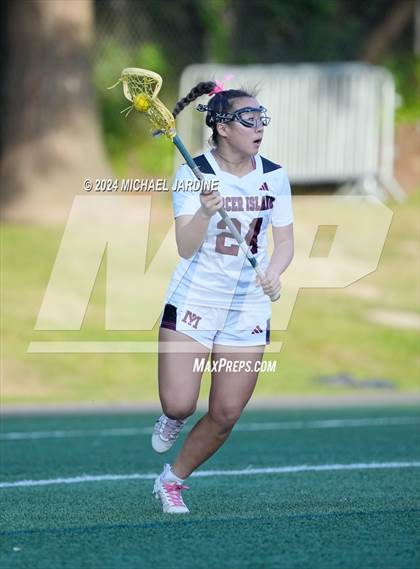 Thumbnail 1 in Mercer Island vs Seattle Academy (WSLA Semifinal) photogallery.