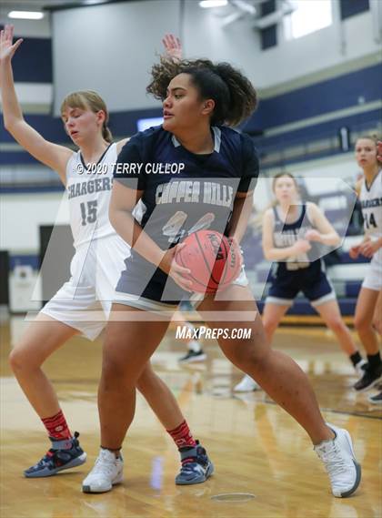 Thumbnail 2 in Copper Hills vs. Corner Canyon (Charger Winter Classic) photogallery.
