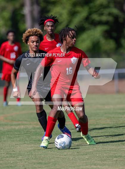 Thumbnail 2 in South View vs Seventy-First (3rd Annual 'B-Nice To You Heart' Boys' Soccer Jamboree) photogallery.