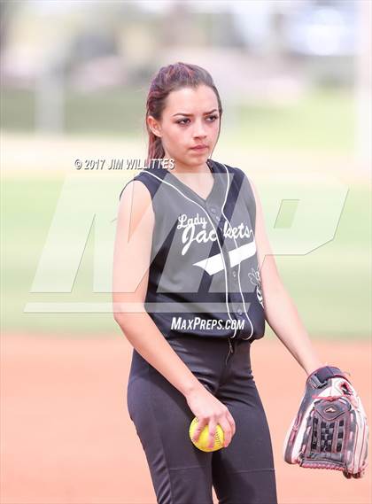 Thumbnail 2 in Tonopah Valley vs Tombstone (Chandler Prep Softball Classic)  photogallery.