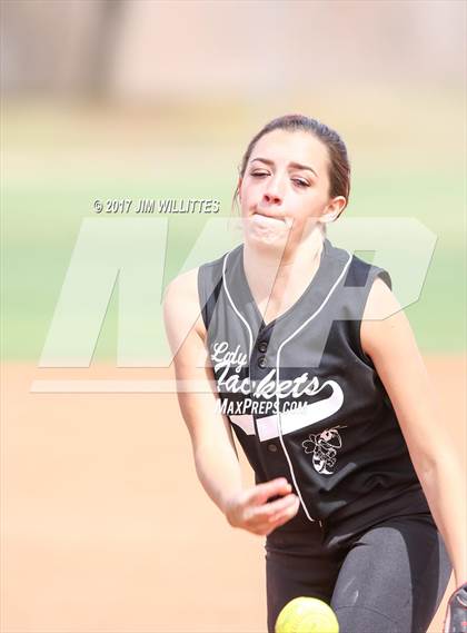 Thumbnail 1 in Tonopah Valley vs Tombstone (Chandler Prep Softball Classic)  photogallery.