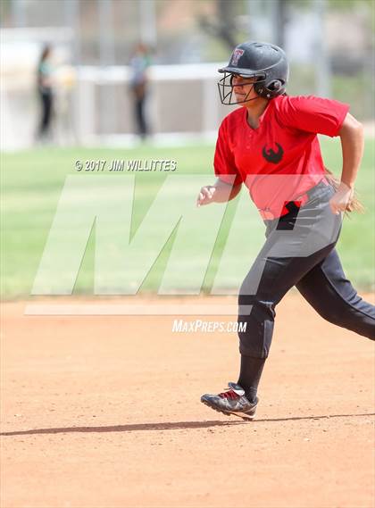 Thumbnail 3 in Tonopah Valley vs Tombstone (Chandler Prep Softball Classic)  photogallery.