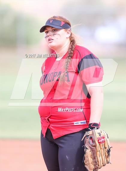 Thumbnail 3 in Tonopah Valley vs Tombstone (Chandler Prep Softball Classic)  photogallery.