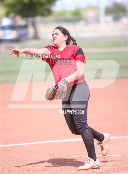 Thumbnail 3 in Tonopah Valley vs Tombstone (Chandler Prep Softball Classic)  photogallery.
