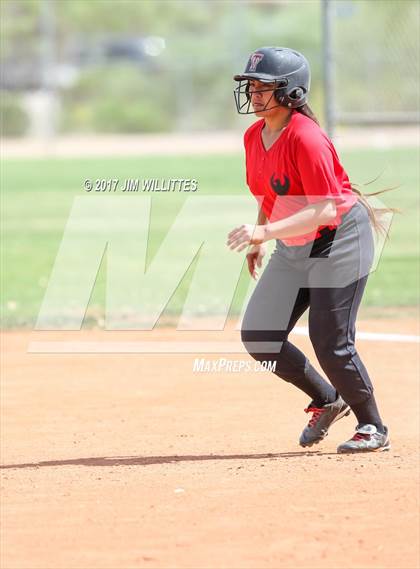 Thumbnail 2 in Tonopah Valley vs Tombstone (Chandler Prep Softball Classic)  photogallery.