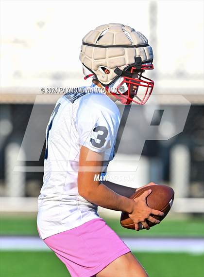 Thumbnail 2 in Mississinewa vs Delta (Grant County Scrimmage)  photogallery.